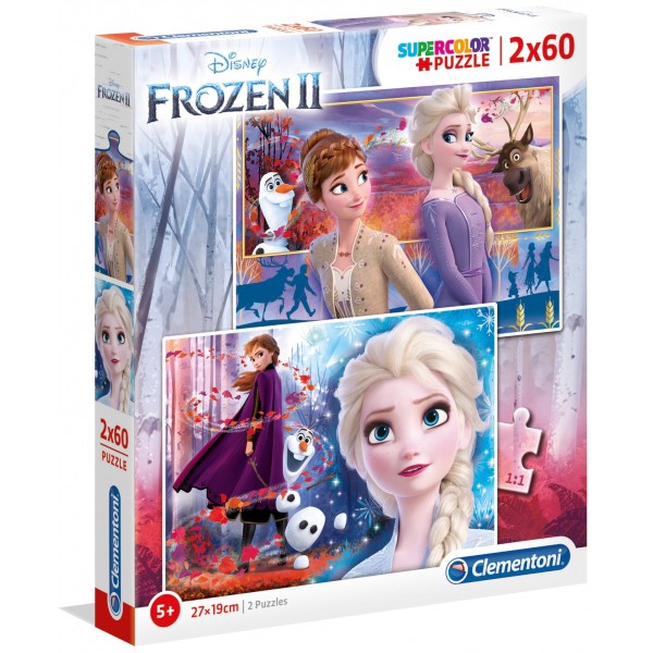 Super Color Puzzle - Disney Frozen II (2 x 60 Pcs) - Clementoni - BabyOnline HK