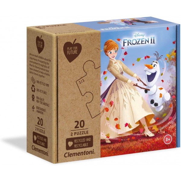 Play for the Future Puzzle - Disney Frozen II (2 x 20 Pcs) - Clementoni - BabyOnline HK