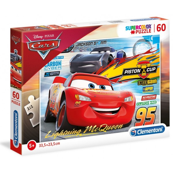 Super Color Puzzle - Disney Cars 3 (60 Pcs) - Clementoni - BabyOnline HK