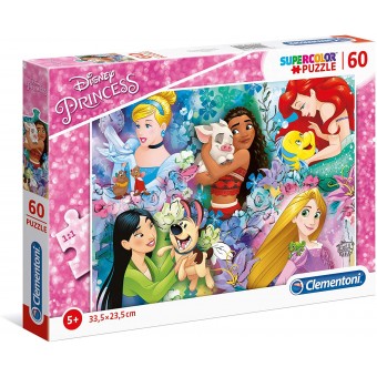 Super Color Puzzle - Disney Princess (60 Pcs)