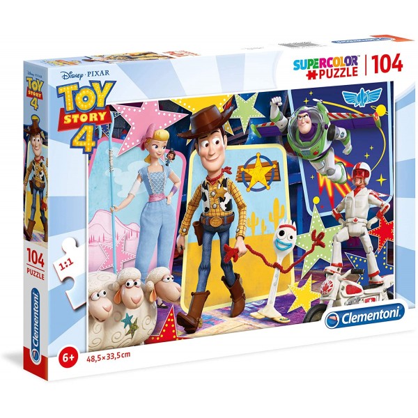 Super Color Puzzle - Toy Story 4 (104 Pcs) - Clementoni - BabyOnline HK