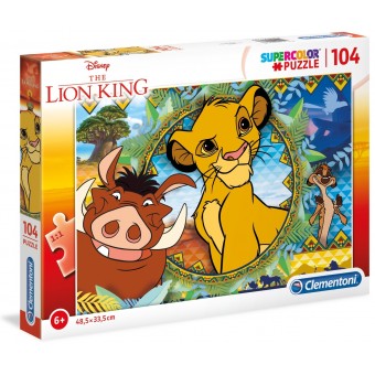 Super Color Puzzle - The Lion King (104 Pcs)