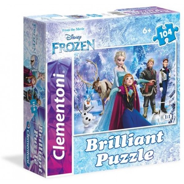 Brilliant Puzzle - Disney Frozen (104 Pcs) - Clementoni - BabyOnline HK