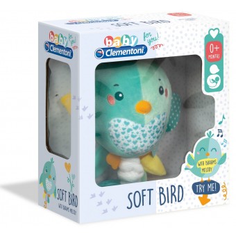 Baby Clementoni - Soft Bird Musical Plush