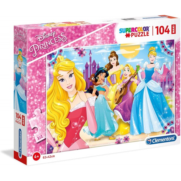 Super Color Maxi 104 Puzzle - Disney Princess - Clementoni - BabyOnline HK