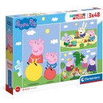 Super Color Puzzle - Peppa Pig (3 x 48 pcs) - Clementoni - BabyOnline HK