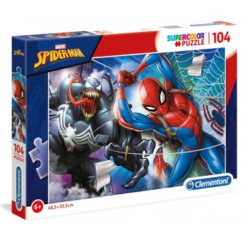 Super Color Puzzle - Marvel Spiderman (104 Pcs)