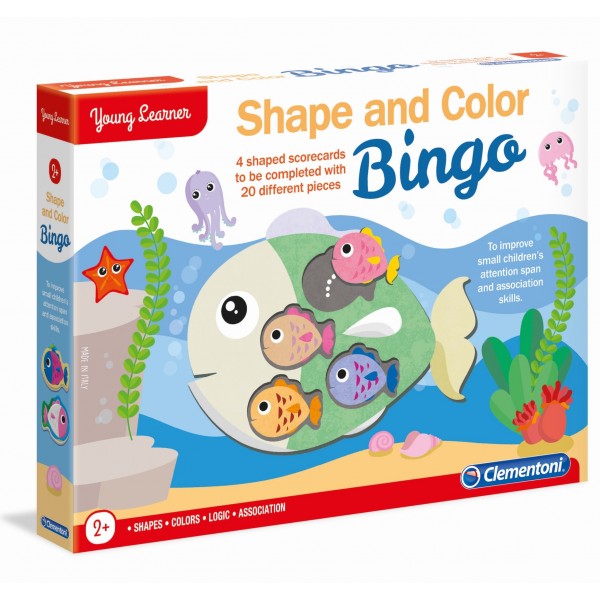 Young Learners - Shape and Color Bingo - Clementoni - BabyOnline HK