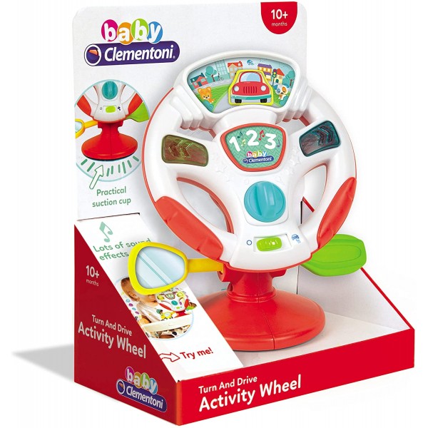 Baby Clementoni - Turn and Drive - Activity Wheel - Clementoni - BabyOnline HK