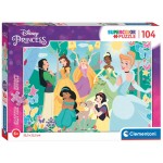 Super Color Glitter Puzzle - Disney Princess (104 Pcs) - Clementoni - BabyOnline HK