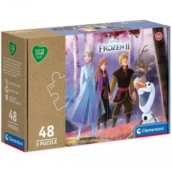 Play for the Future Puzzle - Disney Frozen II (3 x 48 Pcs)