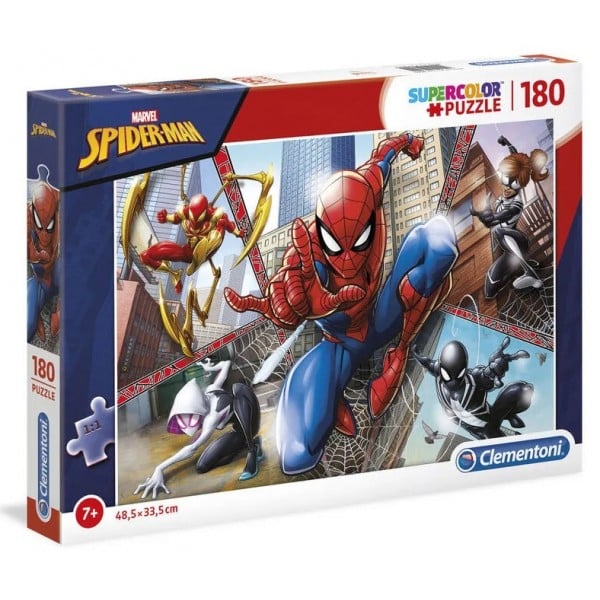 SuperColor Puzzle - Marvel Spider-Man (180 pcs) - Clementoni