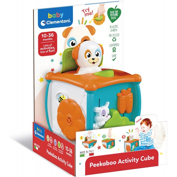 Baby Clementoni - Pekaboo Activity Cube - Clementoni - BabyOnline HK