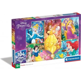 Brilliant Puzzle - Disney Princess (104 Pcs)