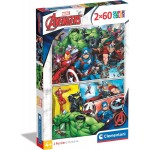 Super Color Puzzle - Marvel Avengers (2 x 60 Pcs) - Clementoni - BabyOnline HK