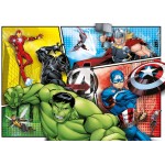 Super Color Puzzle - Marvel Avengers (2 x 60 Pcs) - Clementoni