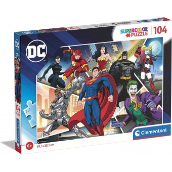 Super Color Puzzle - DC Comics Justice League (104 Pcs)