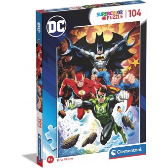 Super Color Puzzle - DC Comics Justice League (104 Pcs)