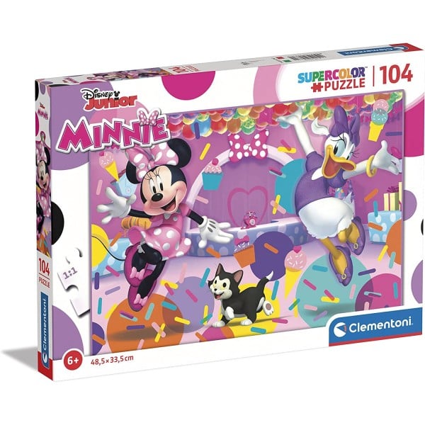 Super Color Puzzle - Disney Junior Minnie (104 Pcs) - Clementoni - BabyOnline HK