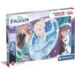 Super Color Puzzle - Disney Frozen II (104 Pcs) - Clementoni - BabyOnline HK