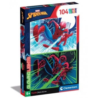 Glowing Lights Puzzle - Marvel Spider-man (104 Pcs)