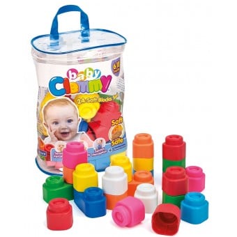 Clemmy - Bag with 24 Soft Blocks Set