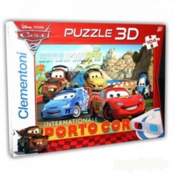Disney Puzzle 3D - 汽車總動員2世界大賽Porto Corsa站 (104 pieces)