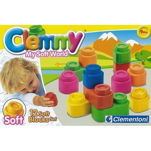 Clemmy My Soft World - 12 Soft Blocks Set - Clementoni - BabyOnline HK