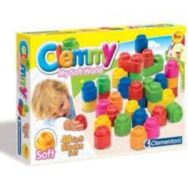 Clemmy My Soft World - 40 Soft Blocks Set - Clementoni - BabyOnline HK