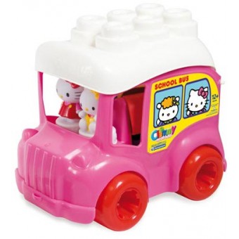 Clemmy - Hello Kitty 軟質積木 【學校巴士】