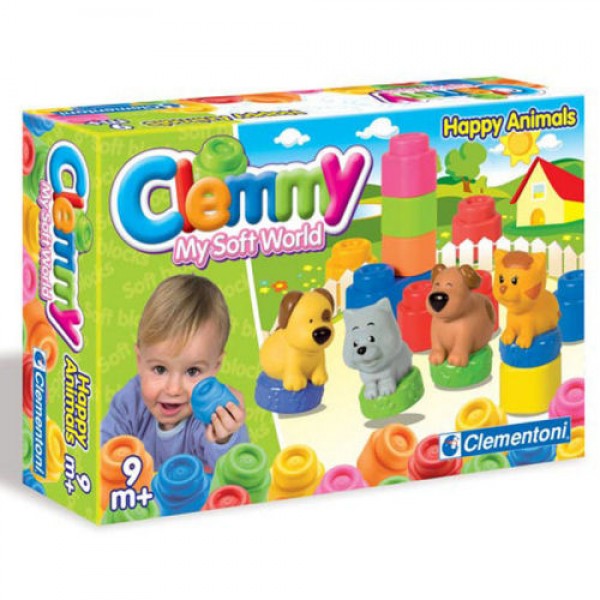 Clemmy - Soft Block - Happy Animals - Clementoni - BabyOnline HK