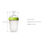 防脹氣矽膠奶瓶 250ml/8oz - 粉紅色 (2個裝) - Comotomo - BabyOnline HK