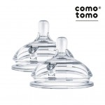 Comotomo 矽膠替換奶嘴 - 中流量/3M+ (兩件裝) - Comotomo - BabyOnline HK
