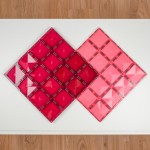 Connetix - Pastel Pink & Berry Base Plate Pack (2 Piece) - Connetix - BabyOnline HK