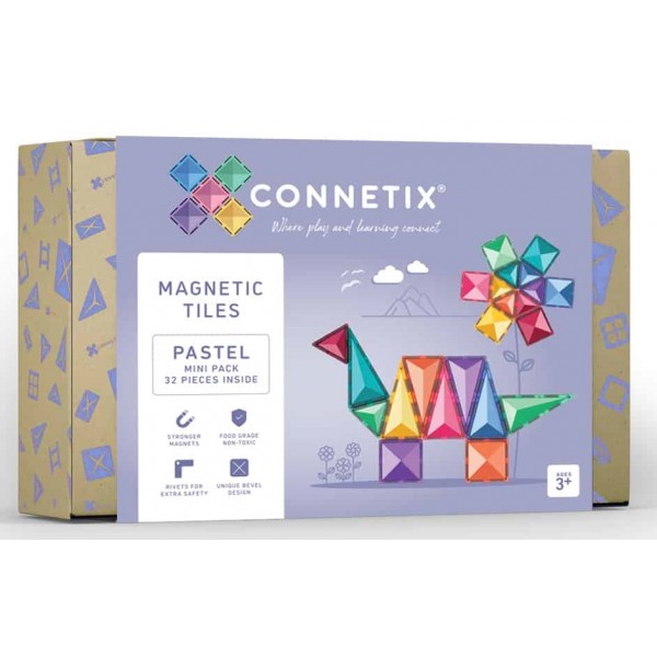 Connetix - Pastel Mini Pack (32 Piece) - Connetix - BabyOnline HK