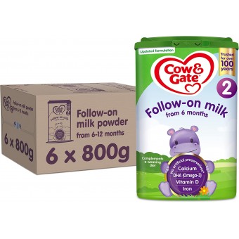 Cow & Gate (UK) Follow On Milk 800g (6 boxes)