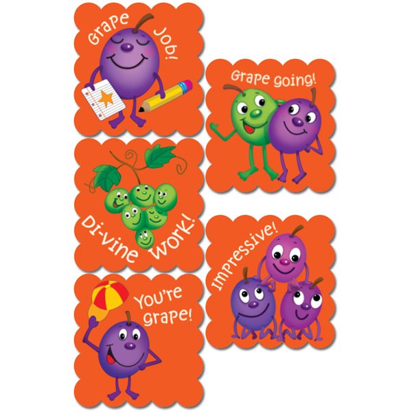 Scratch 'N Sniff Stickers - Grapes Scent (100 stickers) - Creative Teaching Press - BabyOnline HK
