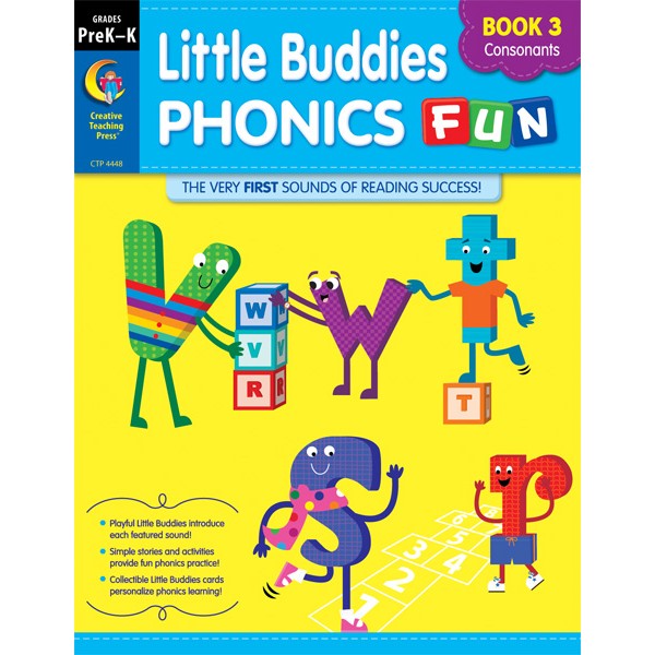 Little Buddies Phonics Fun, Book 3: Consonants - Creative Teaching Press - BabyOnline HK