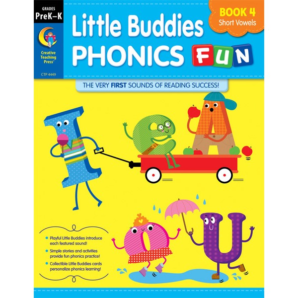 Little Buddies Phonics Fun, Book 4: Short Vowels - Creative Teaching Press - BabyOnline HK