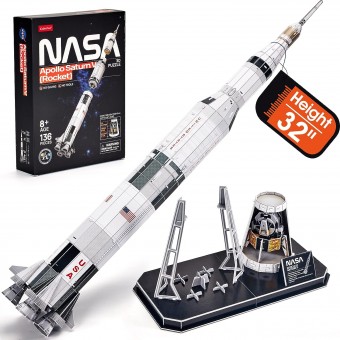 NASA Series 3D Puzzle - Apollo Saturn V Rocket (136pcs)