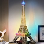 3D Puzzle - Eiffel Tower with LED Lighting - CubicFun - BabyOnline HK