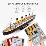 3D Puzzle - World Greatest Architecture - Titanic with LED Lighting - CubicFun - BabyOnline HK