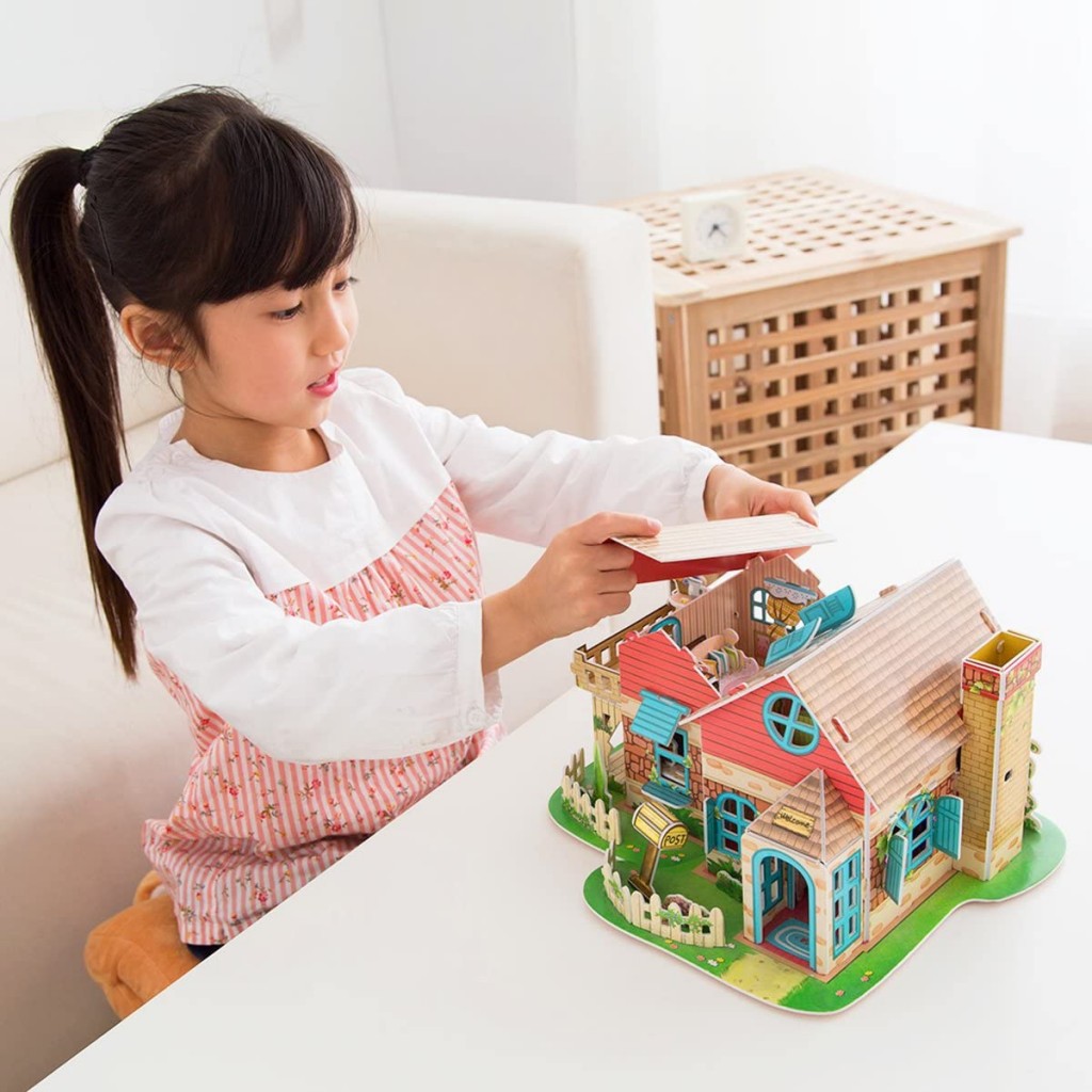 3d Puzzle CubicFun Girls Special Pianist's Home Dollhouse 105pcs 2 Floors Attic for sale online 