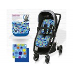 Comfi-Cush Memory Foam Stroller Liner (Blue Spots) - CuddleCo - BabyOnline HK