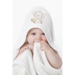 有機棉長型圍裙嬰兒浴巾 - 猴子 - Cuddledry - BabyOnline HK