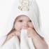 有機棉長型圍裙嬰兒浴巾 - 猴子