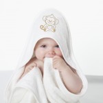 Cuddledry - Organic Apron Baby Towel - Monkey - Cuddledry - BabyOnline HK