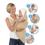Cuddledry - Organic Apron Baby Towel - Soft Pink - Cuddledry - BabyOnline HK