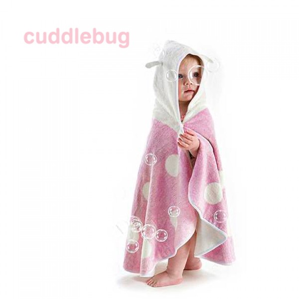 有機棉蟲蟲毛巾 - 粉紅色 - Cuddledry - BabyOnline HK