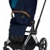 Cybex Priam - Baby Stroller - Chrome + Nautical Blue